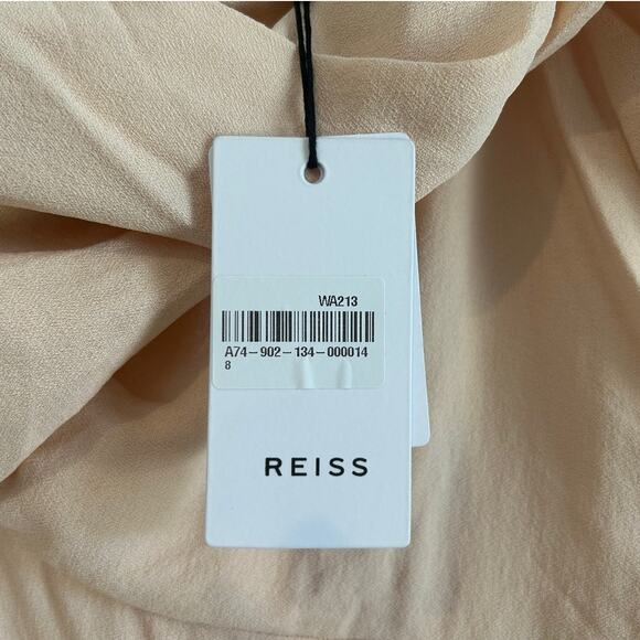 NWT Reiss Riana One-Shoulder Cocktail Dress Light Pink Women’s 4 | Retails $325 - Picture 5 of 7